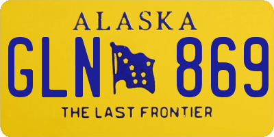 AK license plate GLN869
