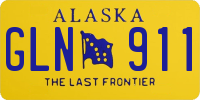 AK license plate GLN911