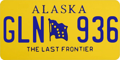 AK license plate GLN936