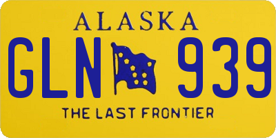 AK license plate GLN939