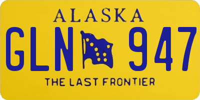 AK license plate GLN947