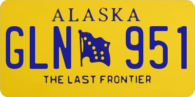 AK license plate GLN951