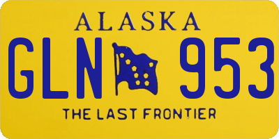 AK license plate GLN953