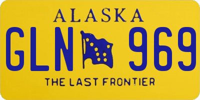 AK license plate GLN969