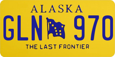 AK license plate GLN970
