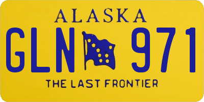 AK license plate GLN971