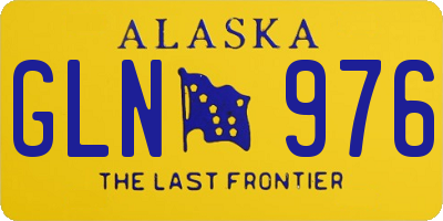 AK license plate GLN976