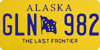 AK license plate GLN982