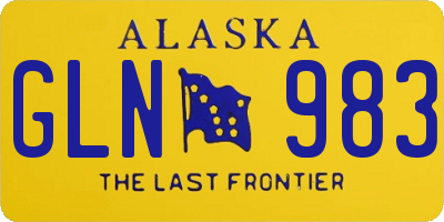 AK license plate GLN983