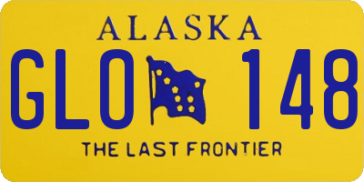 AK license plate GLO148