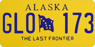 AK license plate GLO173