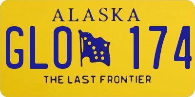 AK license plate GLO174