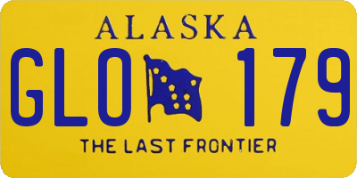 AK license plate GLO179