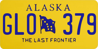 AK license plate GLO379