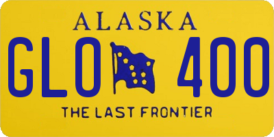 AK license plate GLO400