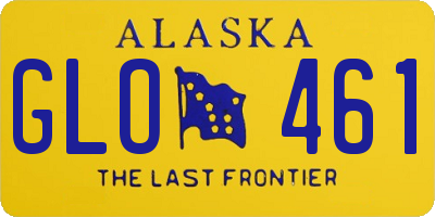 AK license plate GLO461