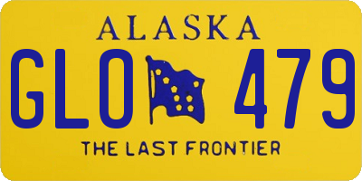 AK license plate GLO479