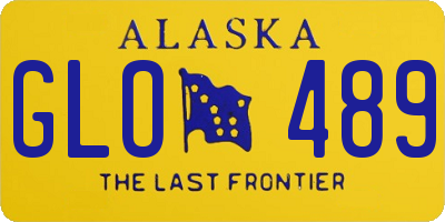AK license plate GLO489