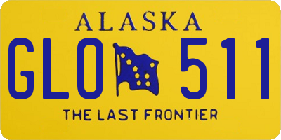 AK license plate GLO511