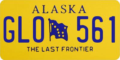 AK license plate GLO561