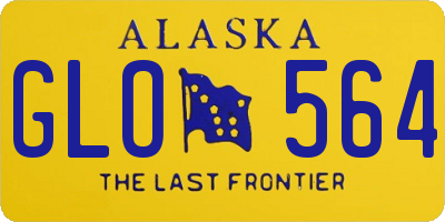 AK license plate GLO564