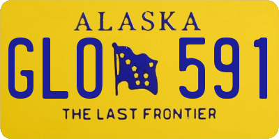 AK license plate GLO591
