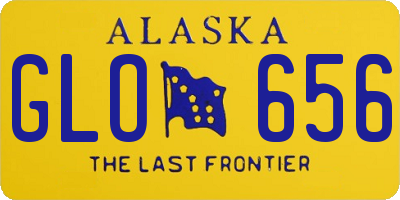 AK license plate GLO656