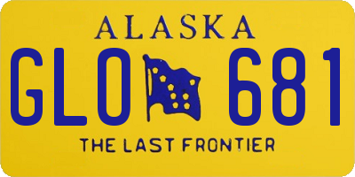 AK license plate GLO681