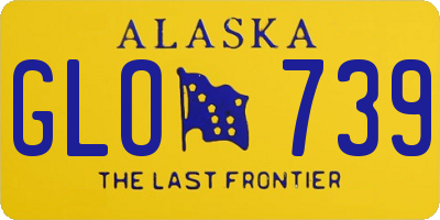 AK license plate GLO739