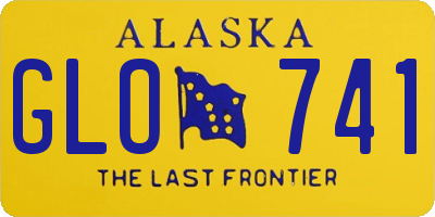 AK license plate GLO741