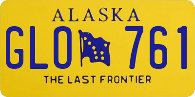 AK license plate GLO761