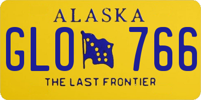 AK license plate GLO766