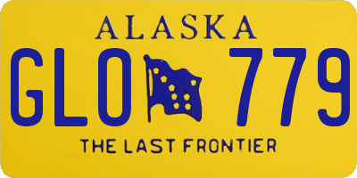 AK license plate GLO779