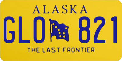 AK license plate GLO821