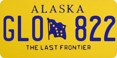 AK license plate GLO822