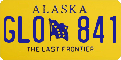 AK license plate GLO841