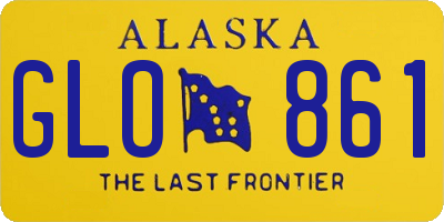 AK license plate GLO861