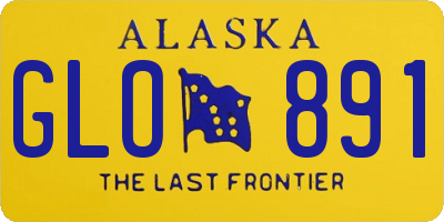 AK license plate GLO891