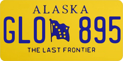 AK license plate GLO895