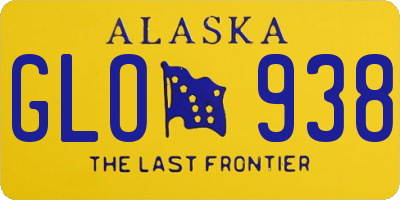 AK license plate GLO938