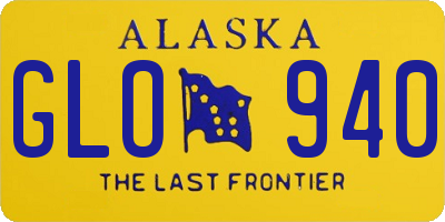 AK license plate GLO940