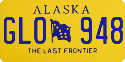 AK license plate GLO948