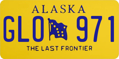 AK license plate GLO971