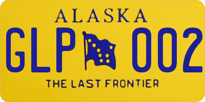 AK license plate GLP002