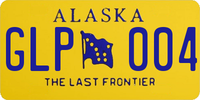 AK license plate GLP004