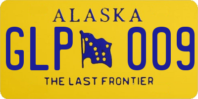 AK license plate GLP009