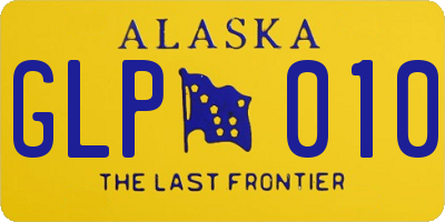 AK license plate GLP010