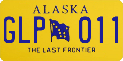 AK license plate GLP011
