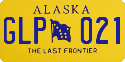 AK license plate GLP021