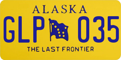 AK license plate GLP035